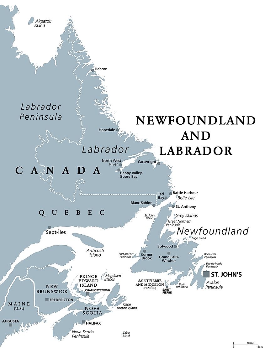 The Labrador Peninsula. 
