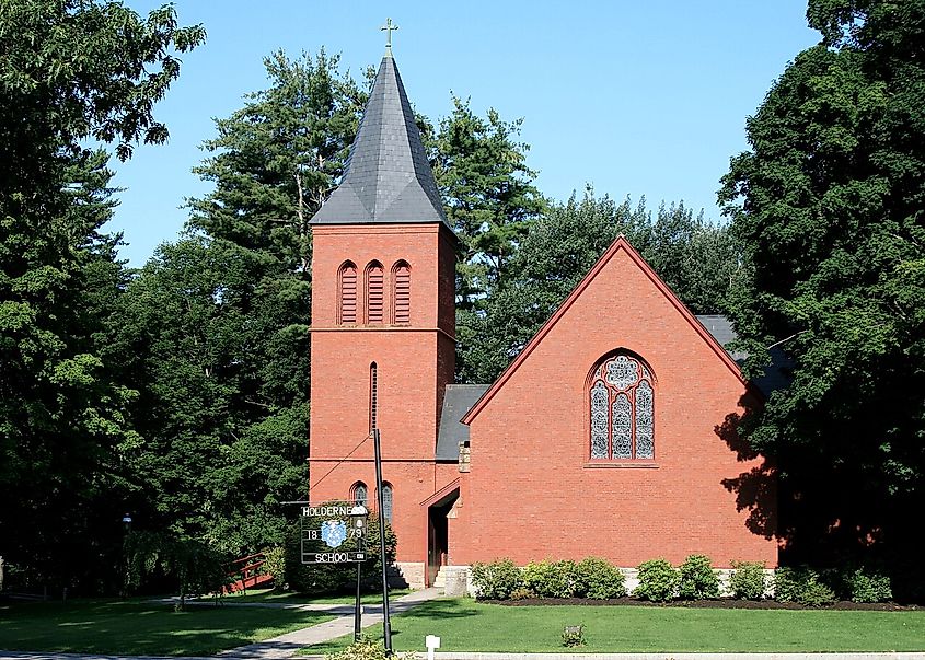 The chapel of the Holderness School in Holderness, New Hampshire.