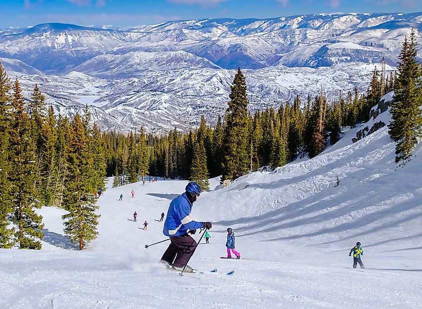 Ski slopes in Aspen, Colorado.
