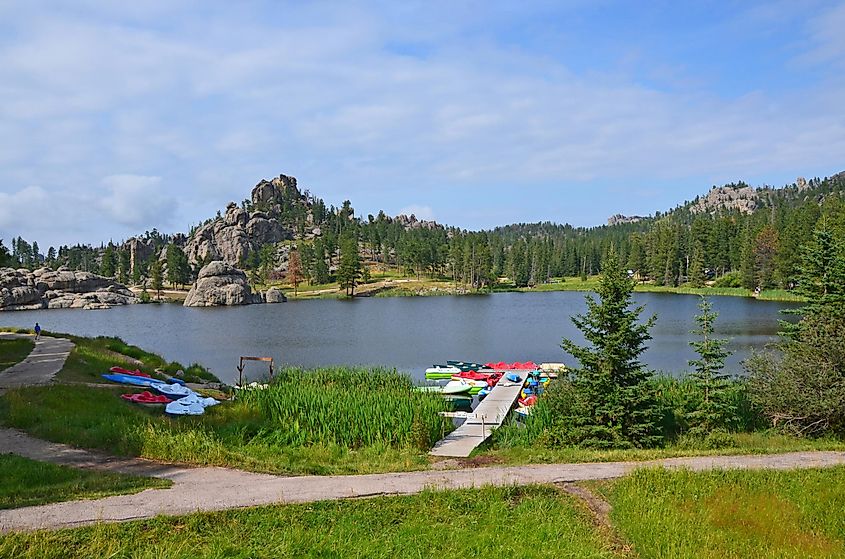 The beautiful Sylvan Lake in South Dakota.