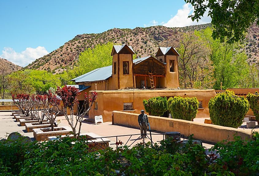 The grounds of El Santuario de Chimayo, New Mexico.