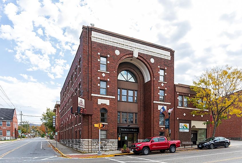 The Bank of Marion, on Main Street in downtown.