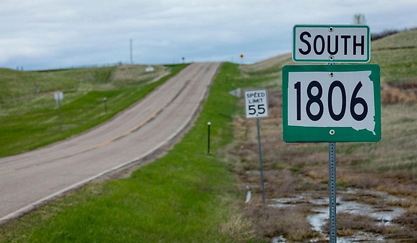 Route 1806 South (for Lewis and Clark years) Standing Rock Indian Reservation, Fort Yates, North Dakota