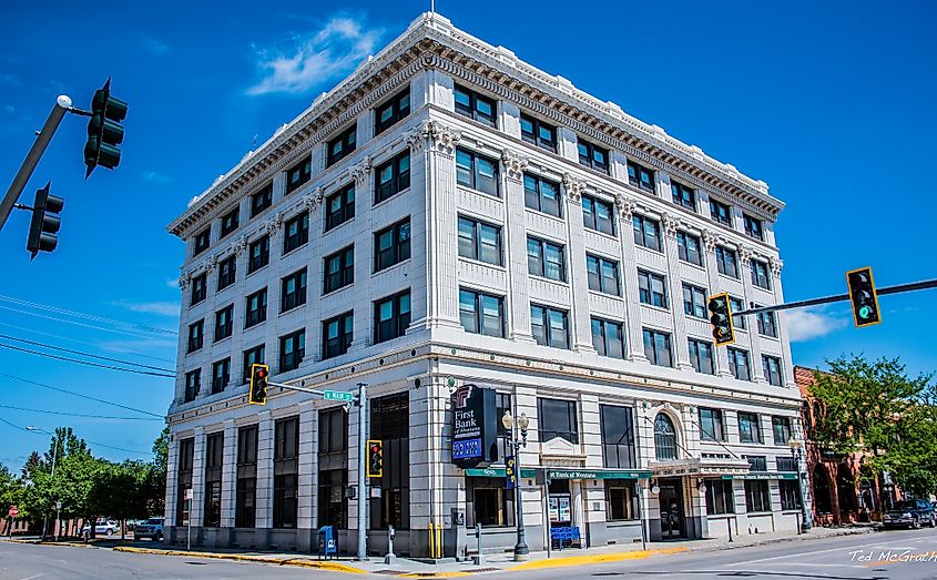 A historical buildings in Lewiston, Montana.