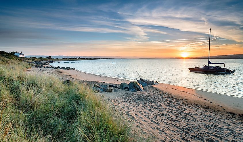 Sunrise over Crow Point near Barnstaple in Devon