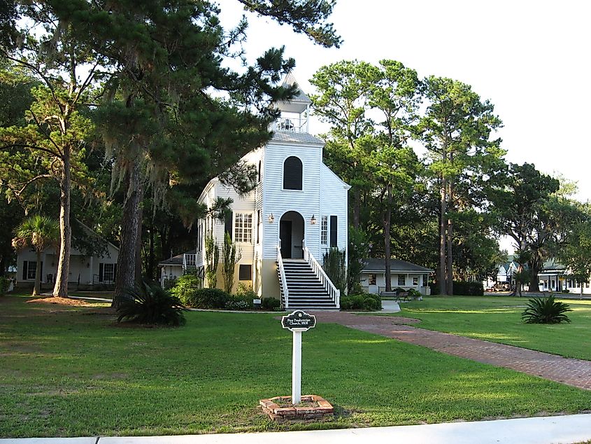 View of 1st Presbyterian Church, St. Marys, Georgia