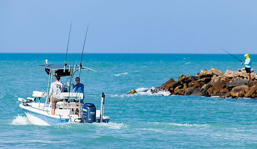 Fishing boat on the Gulf Coast in Venice, Florida