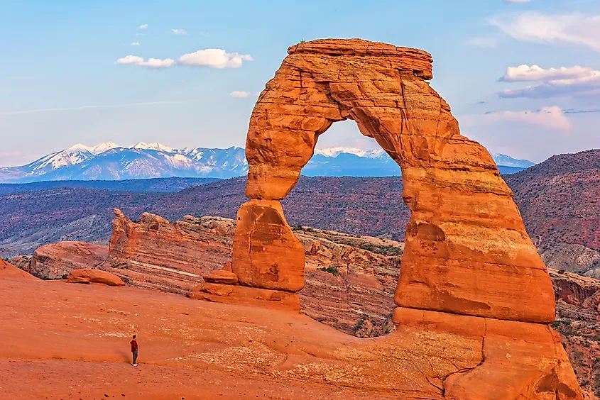 Delicate Arch in Arches National Park near Moab, Utah.