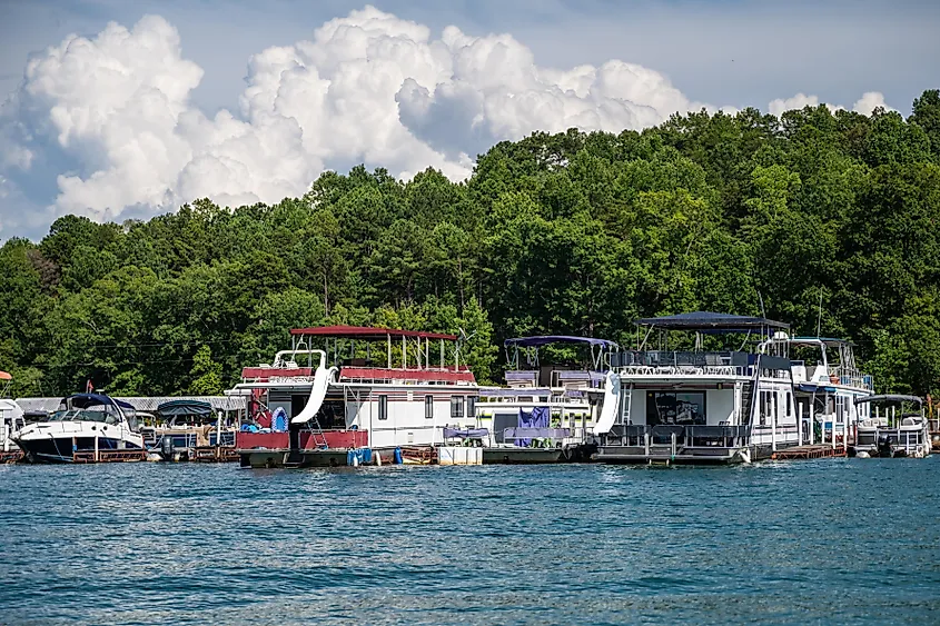 Lakefront view in Seneca, South Carolina