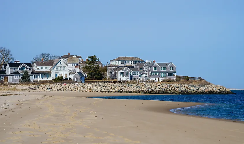 Seaside homes in Chatham, Massachusetts.
