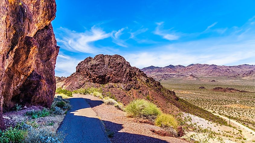 The Historic Railroad Hiking Trail in Nevada.