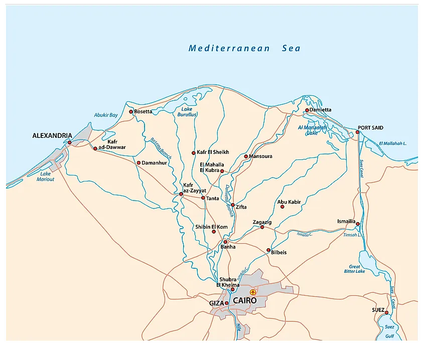 Nile River delta