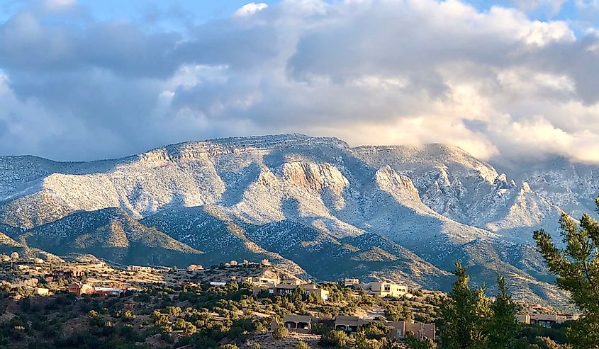 Sandia Mountains shot from Placitas, New Mexico