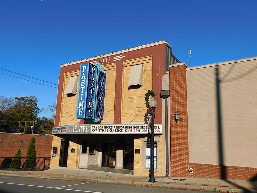 The Pastime Theatre in Winfield, Alabama