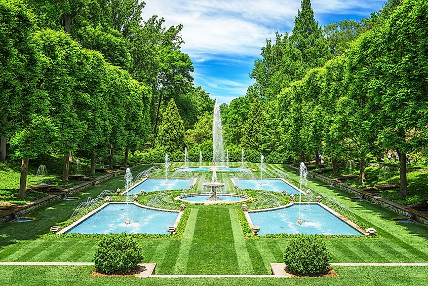 The Longwood Gardens in Kennett Square, Pennsylvania