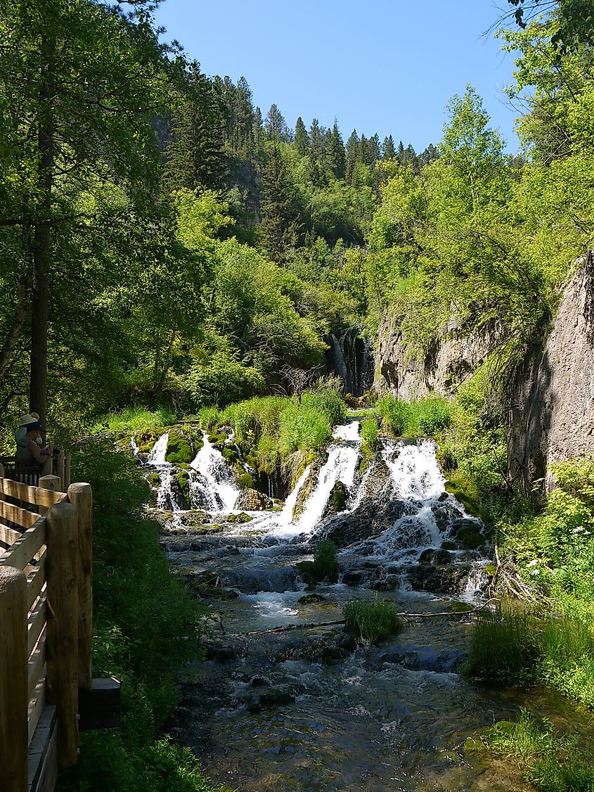 Roughlock Falls in Spearfish Canyon, South Dakota, USA.