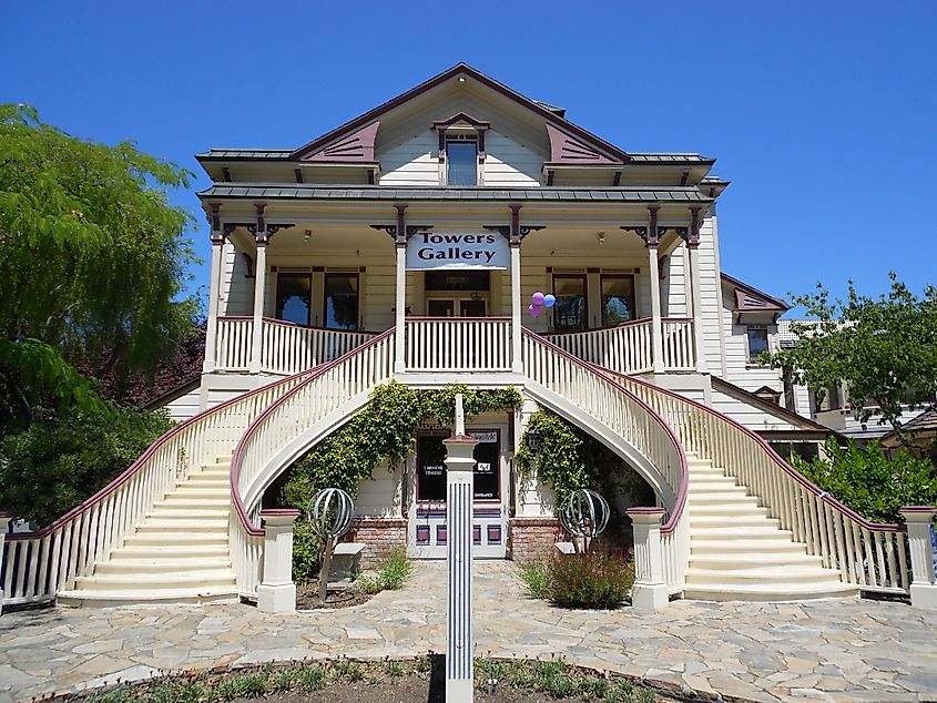 The Towers Gallery on Cloverdale Street in Cloverdale, California