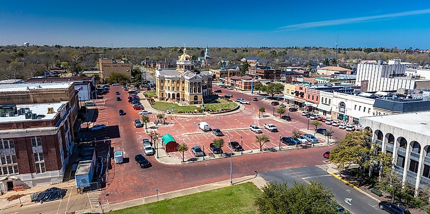 View of the Marshall Courthouse in the town of Marshall, Texas. Editorial credit: Joseph Sohm / Shutterstock.com