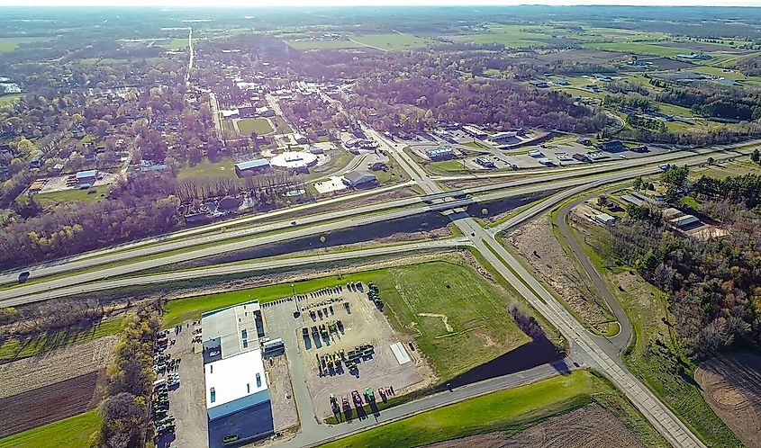 Overlooking Westfield, Wisconsin.