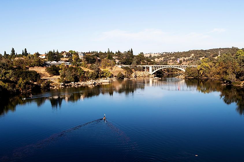 Lake Natoma near Folsom, California.