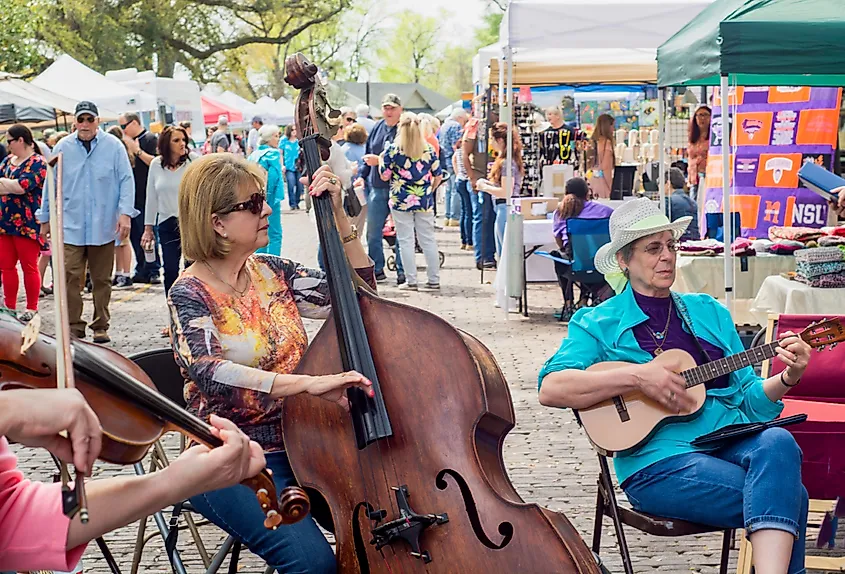 Street scene in Natchitoches, Louisiana