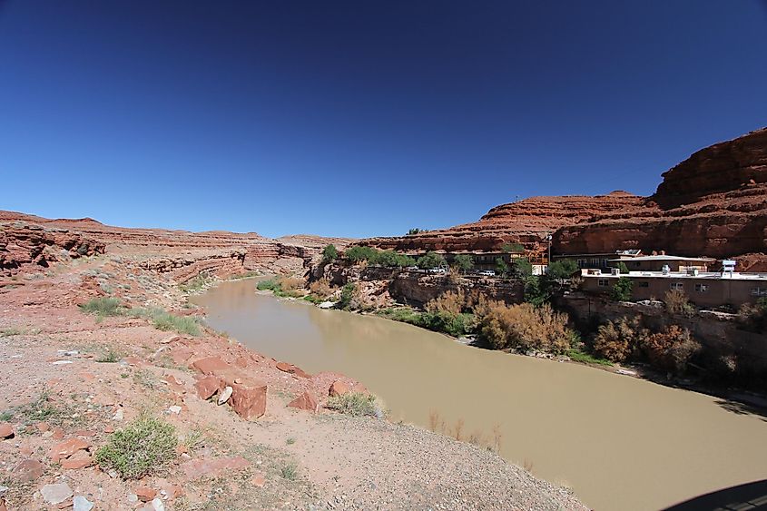 Iconic views in Mexican Hat, Utah