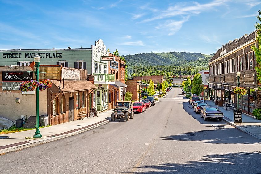 Main Street in Priest River, Idaho