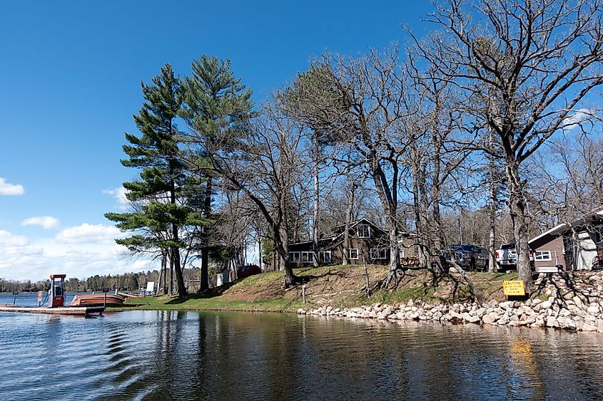 The quaint settlement of Nisswa, Minnesota.