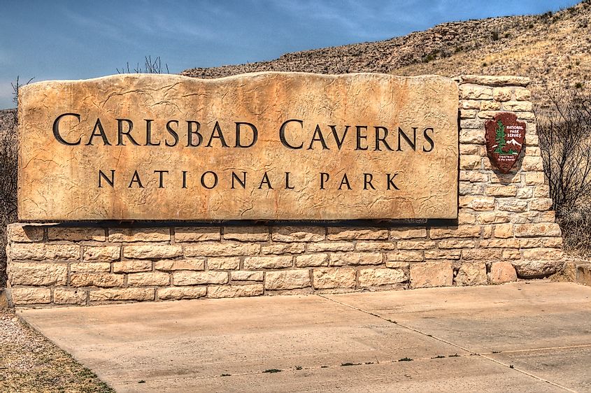 Carlsbad Cavern sign