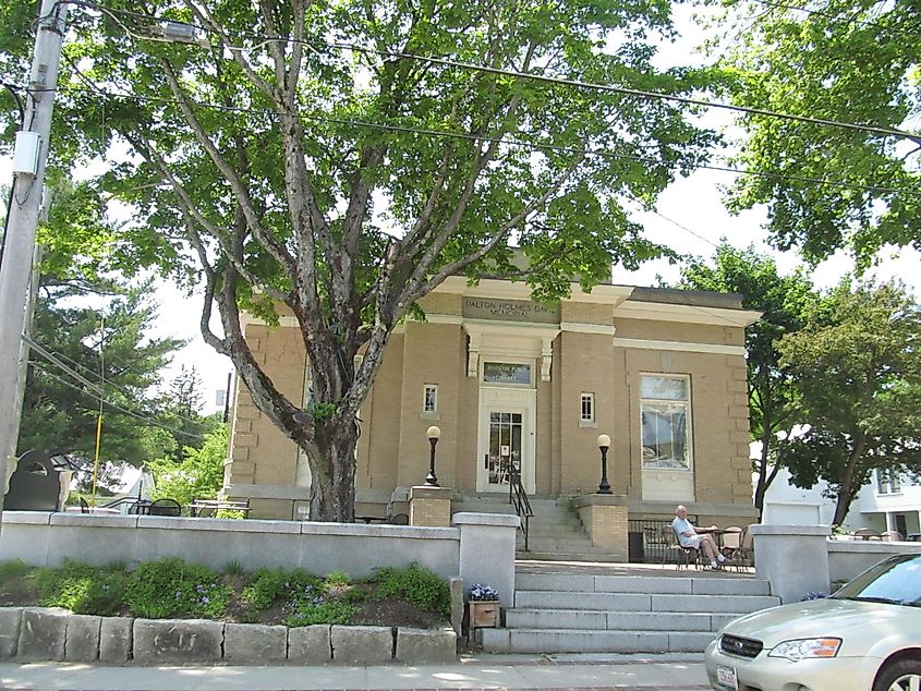 The Dalton Holmes Davis Memorial Library in Bridgton, Maine. 