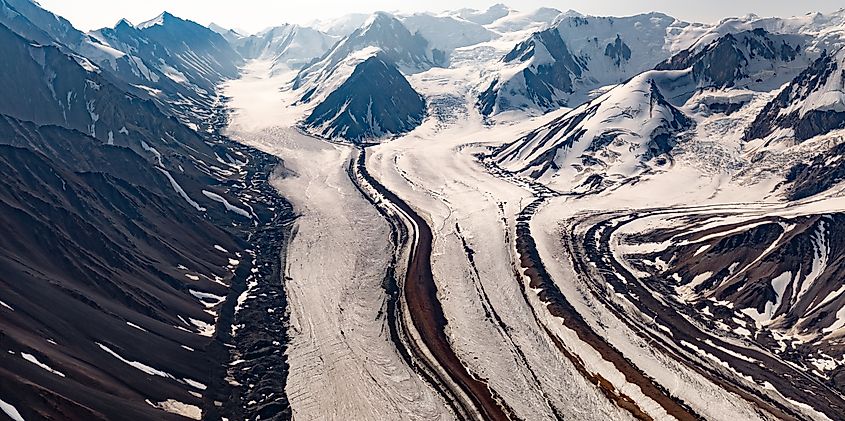 St. Elias Mountains in Kluane National Park, Yukon Territory, Canada