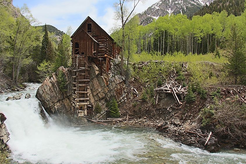 Crystal Mill in the White River National Forest near Crystal, Colorado.