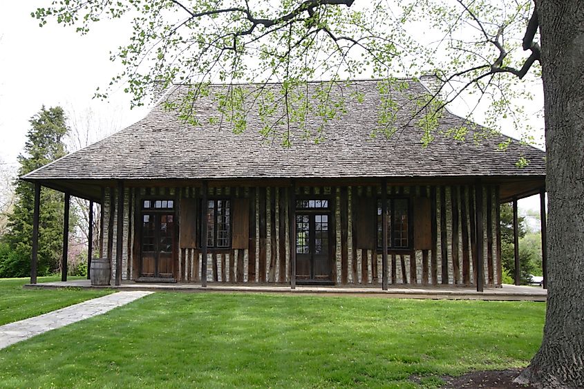 Old Cahokia Courthouse in Cahokia, Illinois.