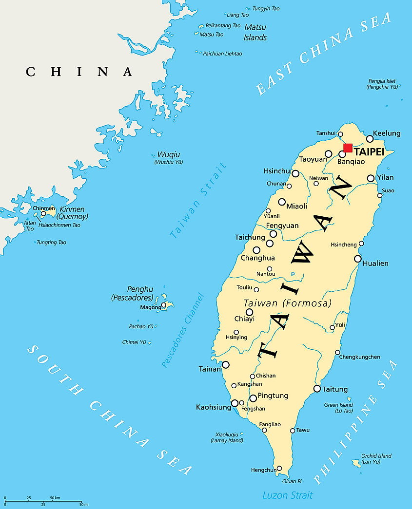 Taiwan map