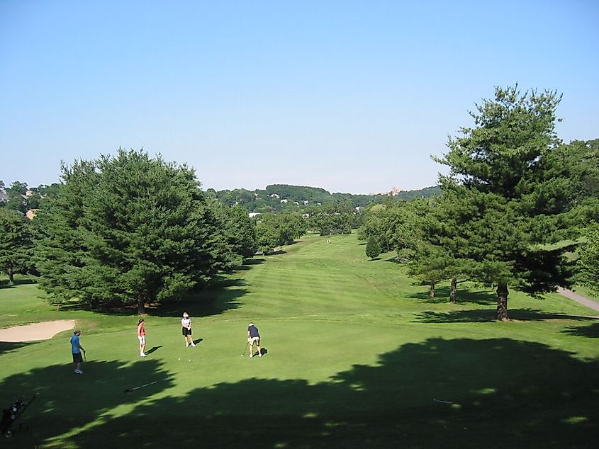 Newton Commonwealth Golf Course, Massachusetts. Photo credit WikimediaCommons
