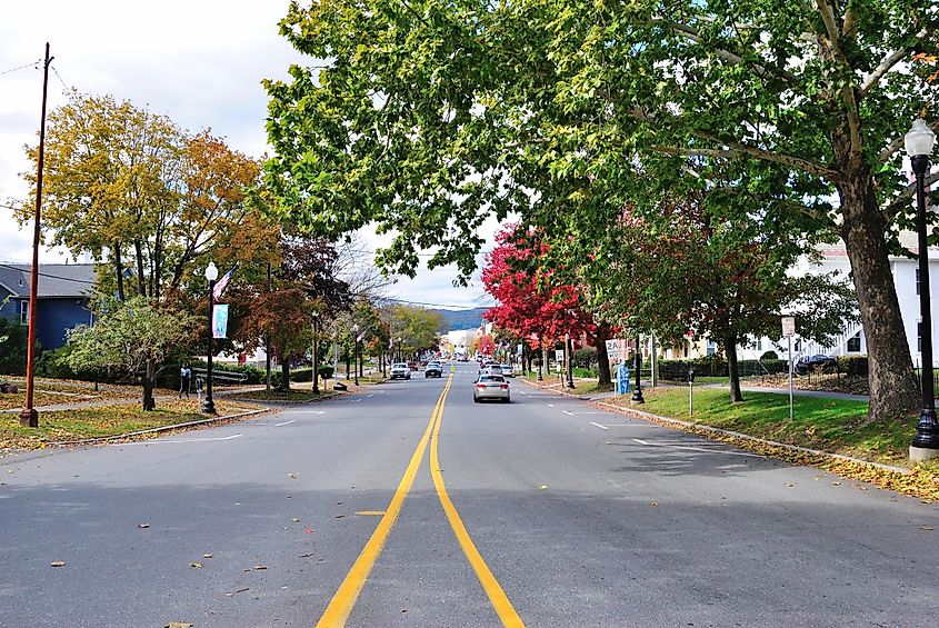 Greenfield city in Franklin County, Massachusetts, via Nina Alizada / Shutterstock.com