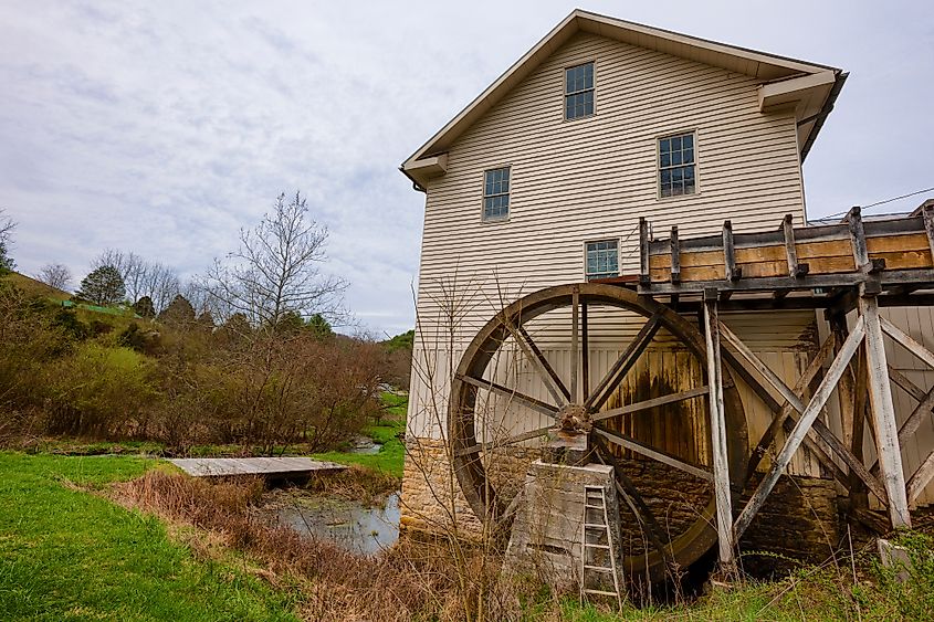 The historic White Mill in Abingdon, Virginia