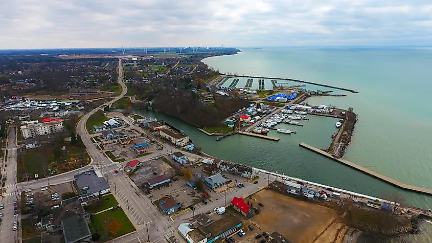 Aerial View of Port Dover.