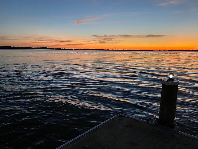 Beautiful Lake Dora at sunset