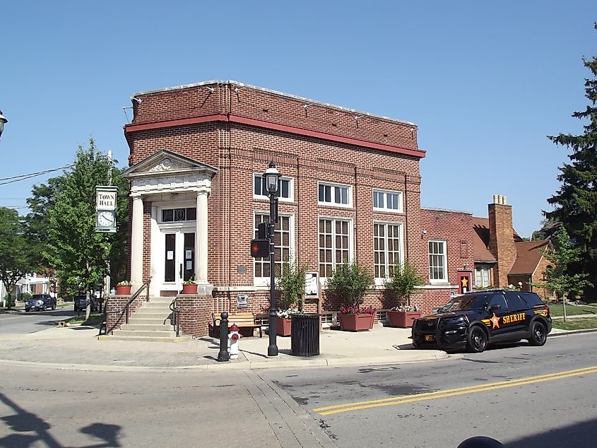 Old Town Hall in Canal Winchester, Ohio, now a substation for Fairfield County Sheriff's Office