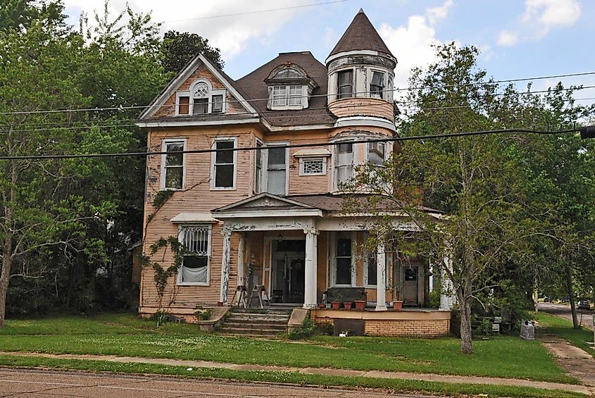 William Frederick Holmes House in McComb, Pike County, MS, showcasing historical residential architecture.