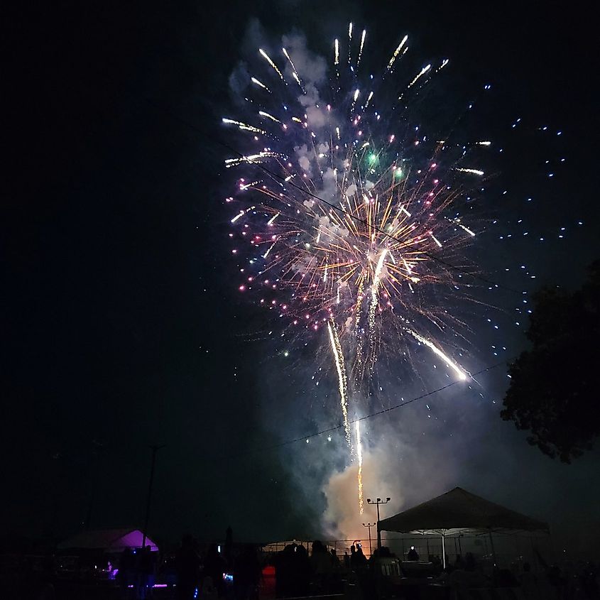 Fireworks in Cedar Hill/Balch Springs area of Texas.