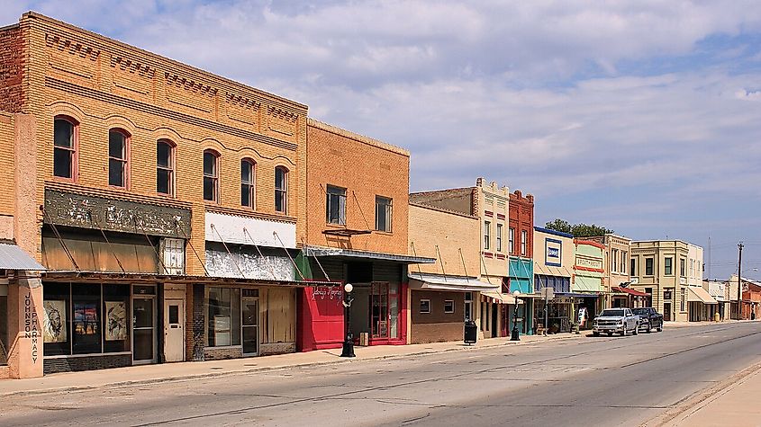 Downtown Haskell, Texas.