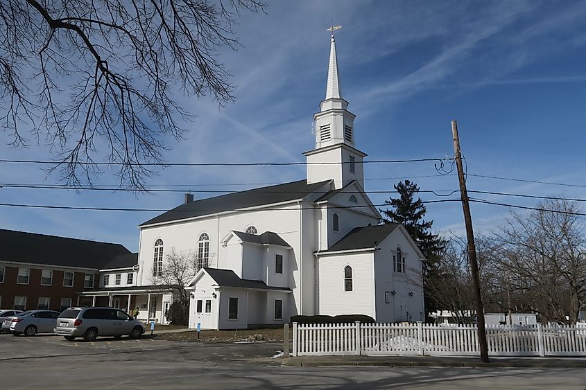 A church in Greenville, Rhode Island.