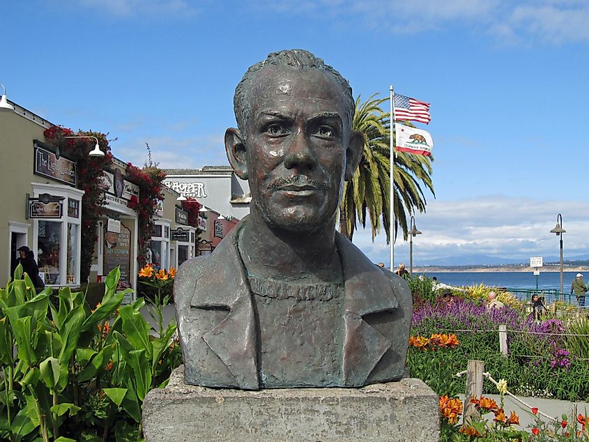 A Statue of John Steinbeck in the Monterey Area