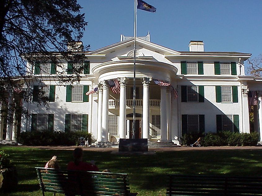 Arbor Lodge in Nebraska City, Nebraska. It was the home of J. Sterling Morton. Photo taken by John P. Workman, Jr.