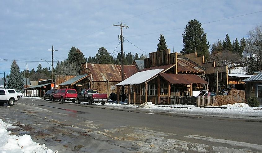 Downtown Idaho City, Idaho.