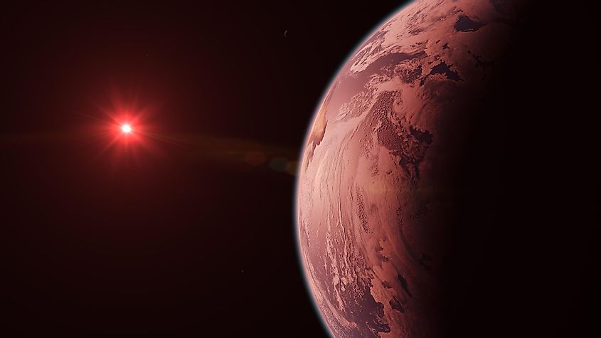 Exoplanet red dwarf