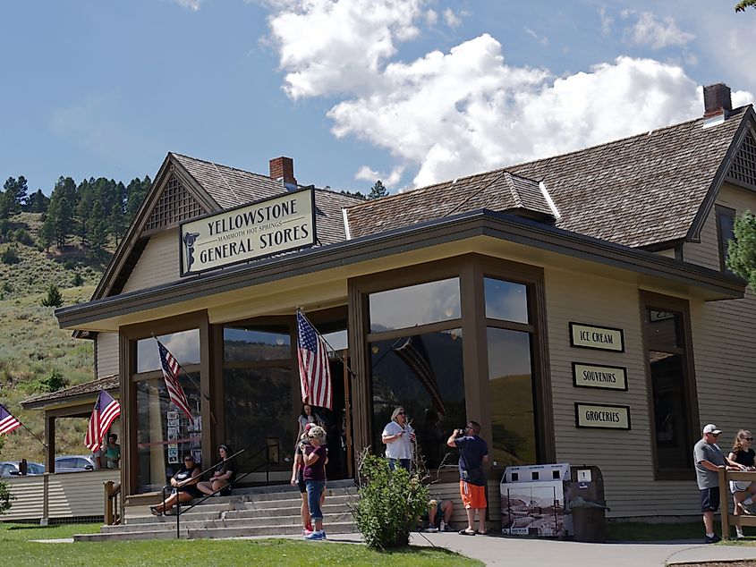 Mammoth General Store in Yellowstone.