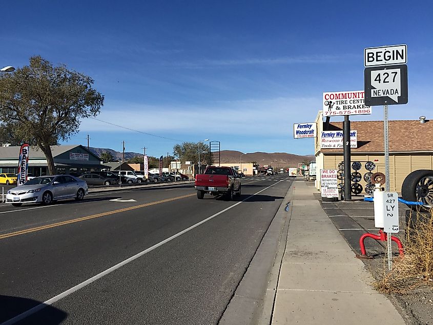 Main Street in Fernley, Nevada. Image Credit: Famartin via Wikimedia Commons